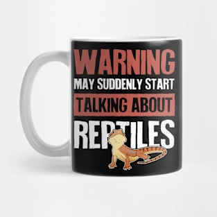 Bearded Dragon Lizard Reptile Warning Mug